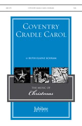 Coventry Cradle Carol SAB choral sheet music cover